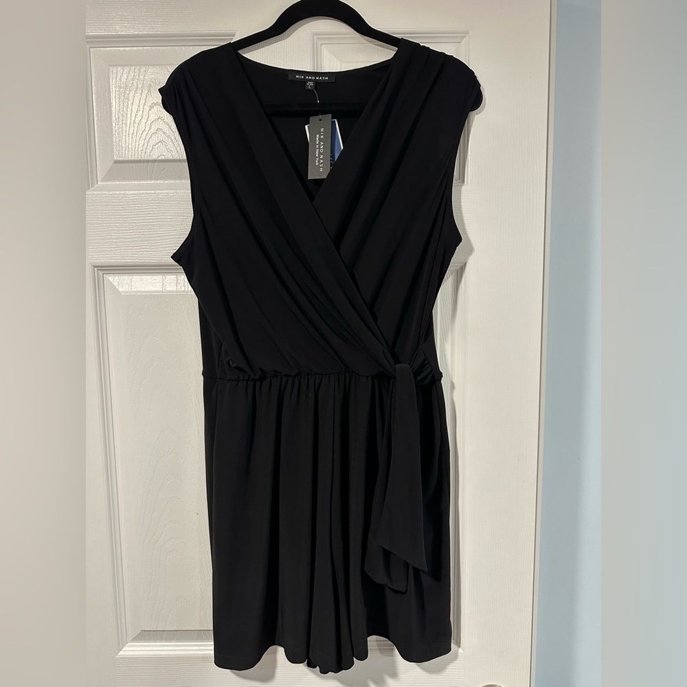 Chic Black Sleeveless Romper